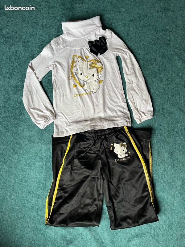 LCW Kids Sweatshirt et Pantalon de Survêtement Imprimés Hello