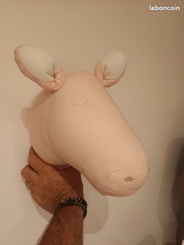 Peluche tête de poney à suspendre (image 1)