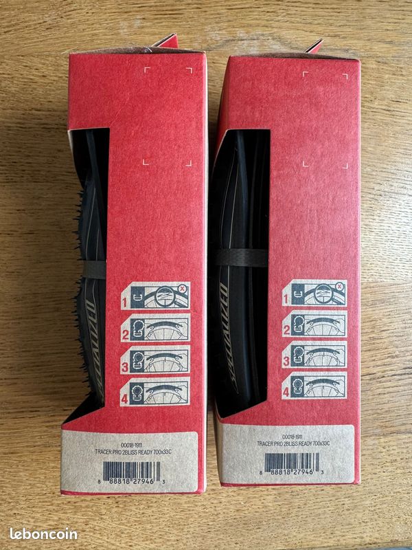 Lot De 2 Pneus Bontrager CX3 700x33 - Pour Cyclocross, Tubeless, Neufs (décollés D'un Vélo Neuf)