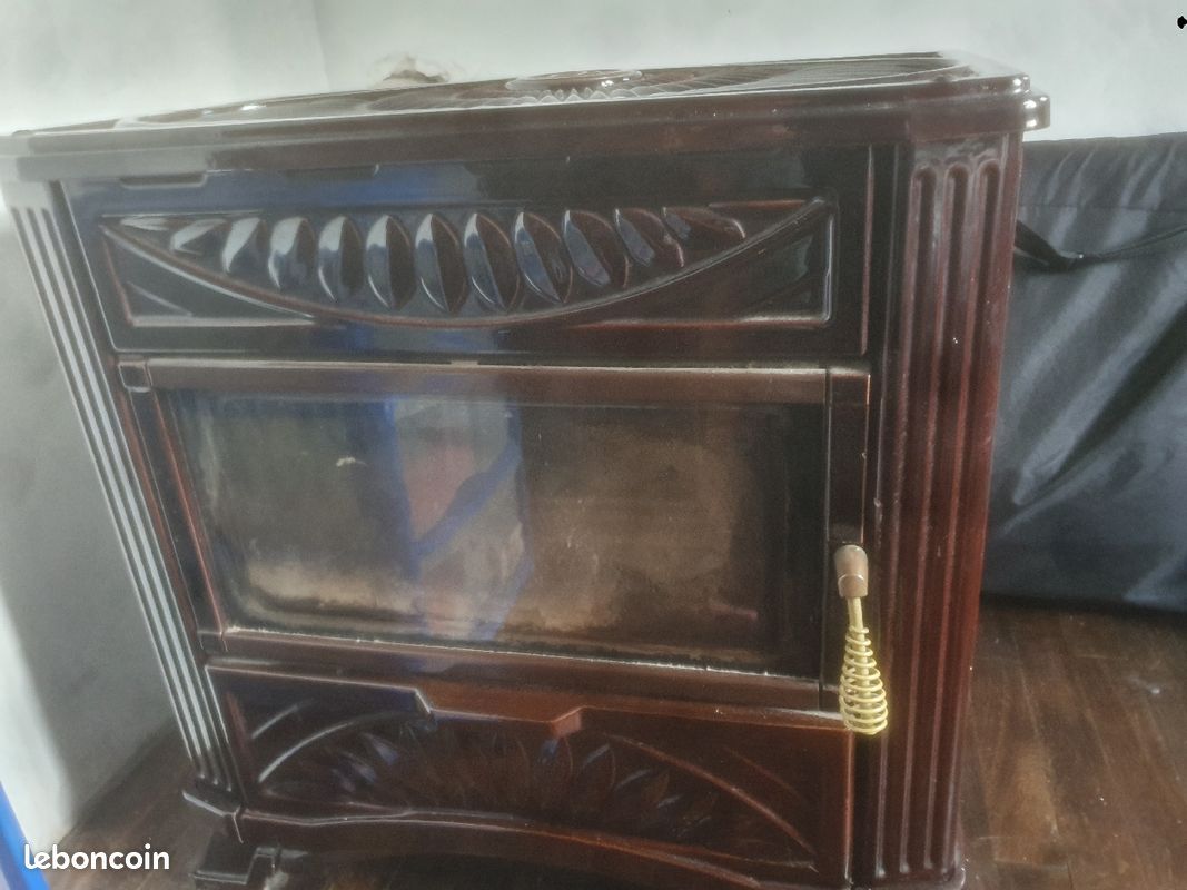 Poêle bois deville vintage Majolique 9kw (image 2)