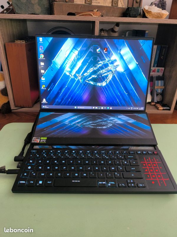 Pc portable gamer - double écran intégré - RTX 3070Ti / Ryzen 9 (image 1)