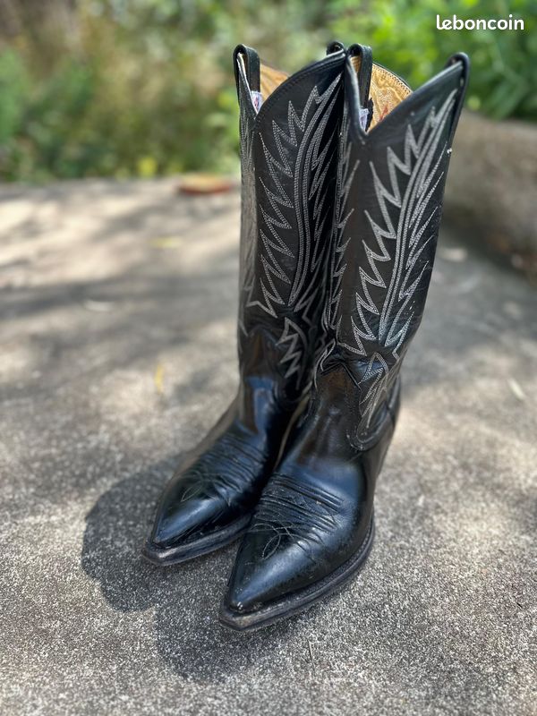 Gilet de cowboy en cuir synthétique & chaps