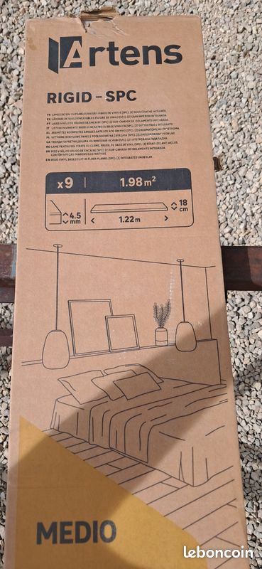 1 paquet de 9 lames clipsable medio ARTENS Gila effet bois (image 4)