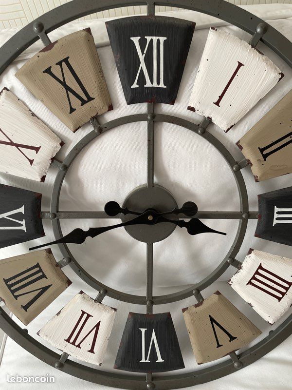 Grande horloge style industrielle 62cm Maisons du monde (image 2)
