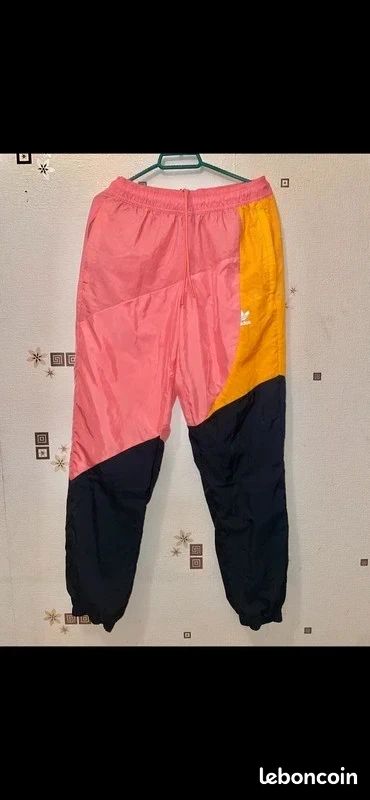Jogging / Survêtement / Adidas Originals Adicolor Colorblock Rose / Noir / Orange Unisexe (image 1)