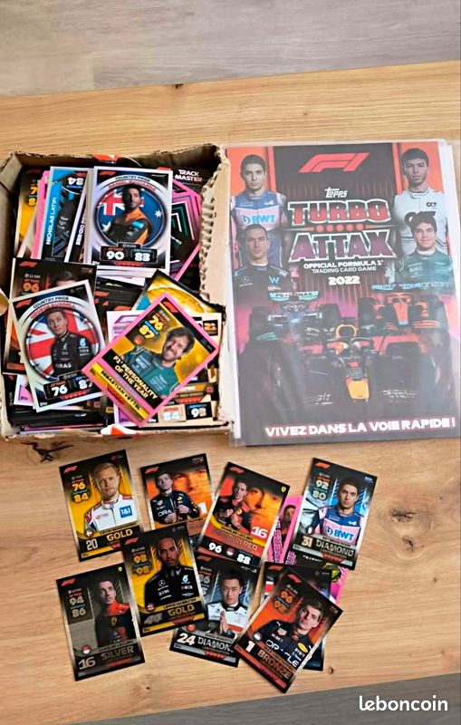 Lot de cartes F1 Turbo Attax 2022 +976 cartes avec des ditions limites  rare + l'album - Collection