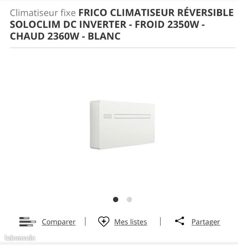 Climatisation réversible monobloc (image 1)