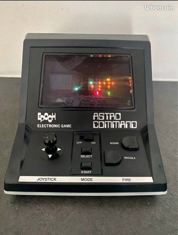 Jeu électronique Epoch Astro Command (1982), Type Super Cobra, Boîte ITMC, Bon état
