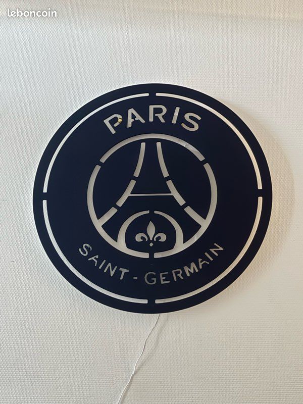 Enseigne Lumineuse PSG Paris Saint Germain Football Équipe Décoration Murale LED Support Cadeau Fan Foot - France