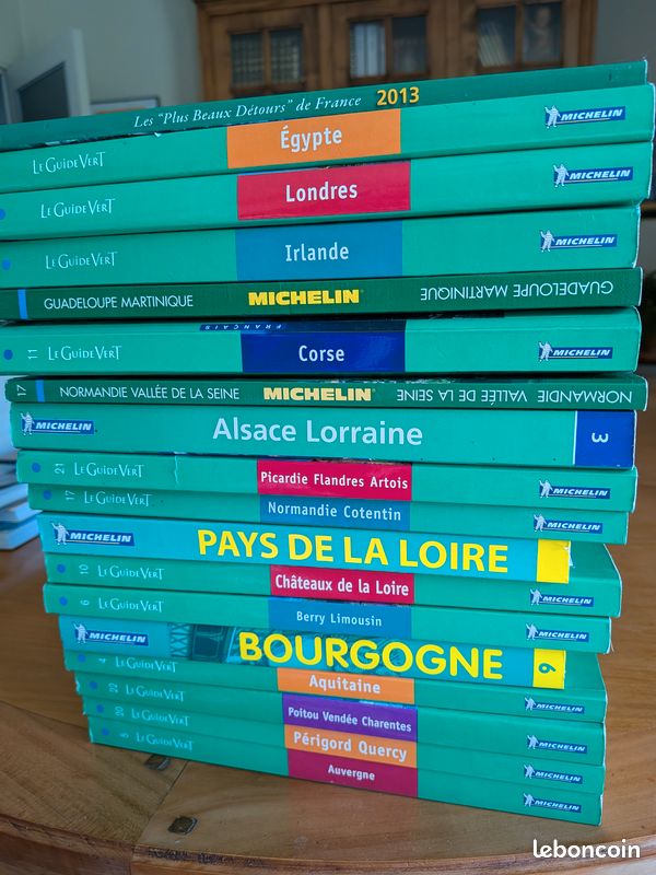 Collection de 18 GUIDES TOURISTIQUES VERTS MICHELIN. Occasion POSSIBILITE DE SCINDER L'OFFRE SELON LA DEMANDE (image 4)