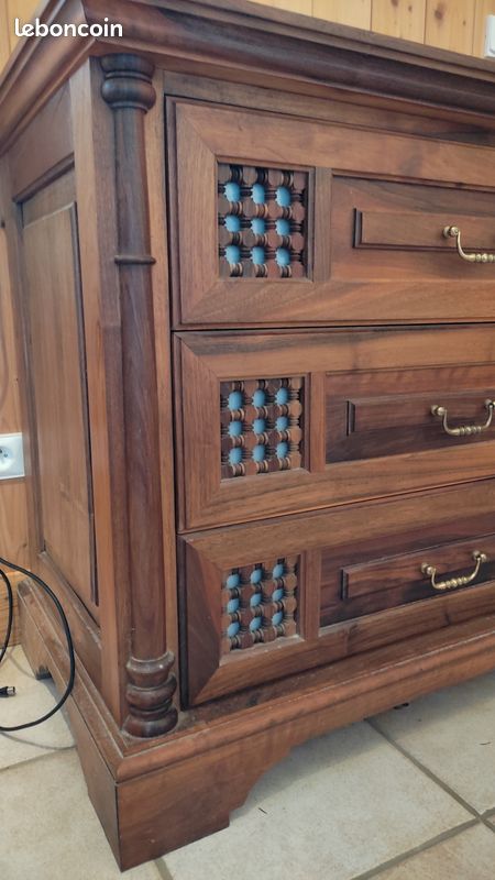 Commode ancienne bois massif (image 3)