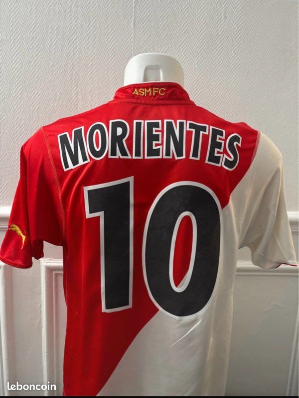 Maillot AS Monaco Morientes 2003/2004 – PUMA – Porté Occasion