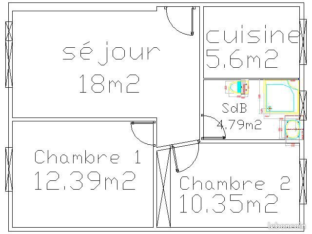 Appartement 3 pièces 50 m² · à Cachan · 50 m² · 1 230 €