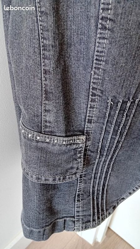 Veste en jean grise Burton (image 4)