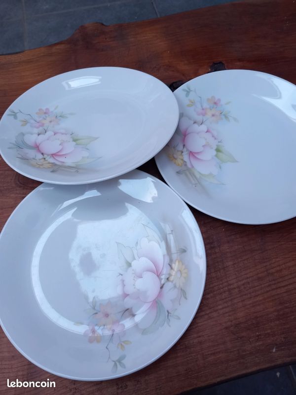 Lot de 3 assiettes dessert (image 2)