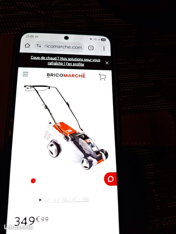 A vendre tondeuse électrique à batterie neuve encore dans son emballage le prix et de 300 à prendre sur place (image 2)