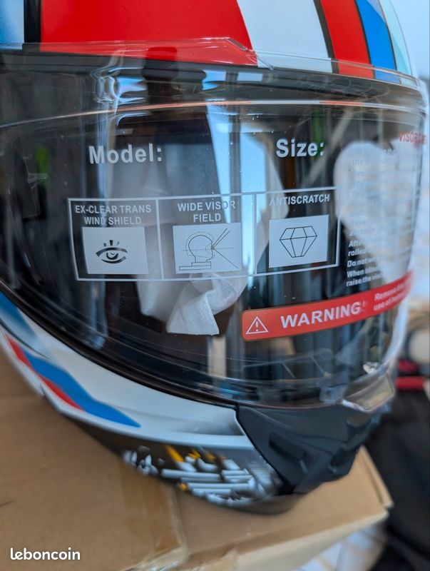 Casque intégral jet neuf (L) (image 3)