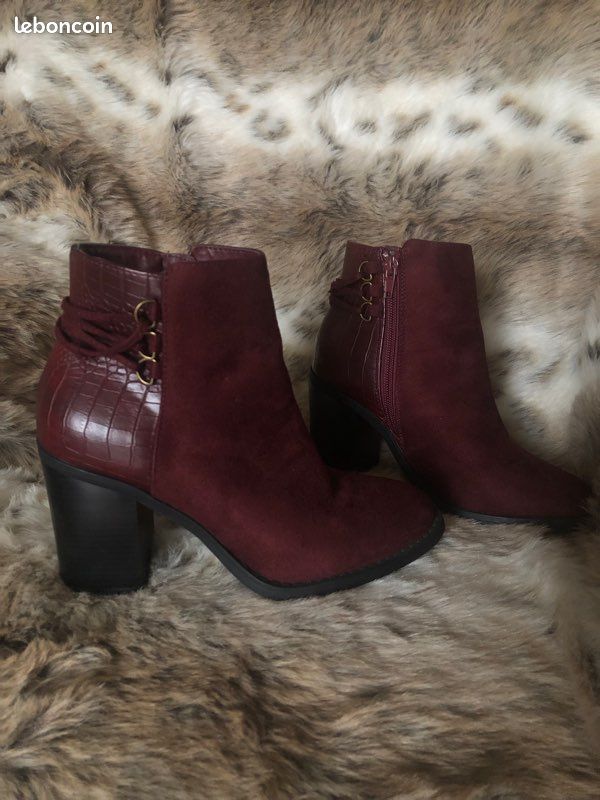 Bottines à talons La Halle Chaussures