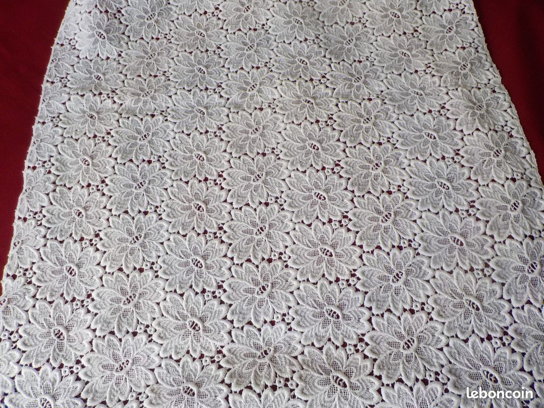 1m90/45cm de guipure blanche de qualité ,neuve (image 5)
