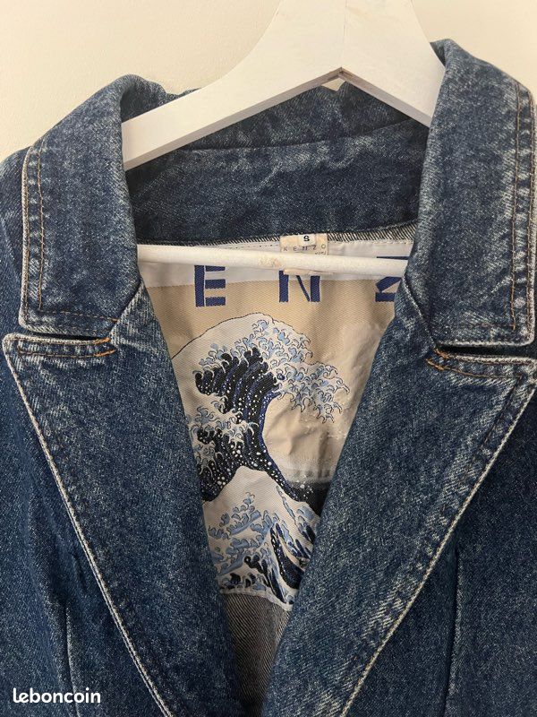 Veste Kenzo jeans tailleur vintage 1990 (image 2)