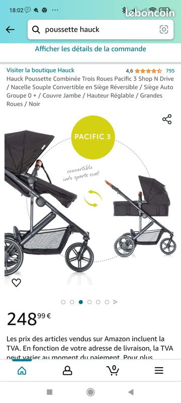 Vends poussette 3 en 1 (image 4)