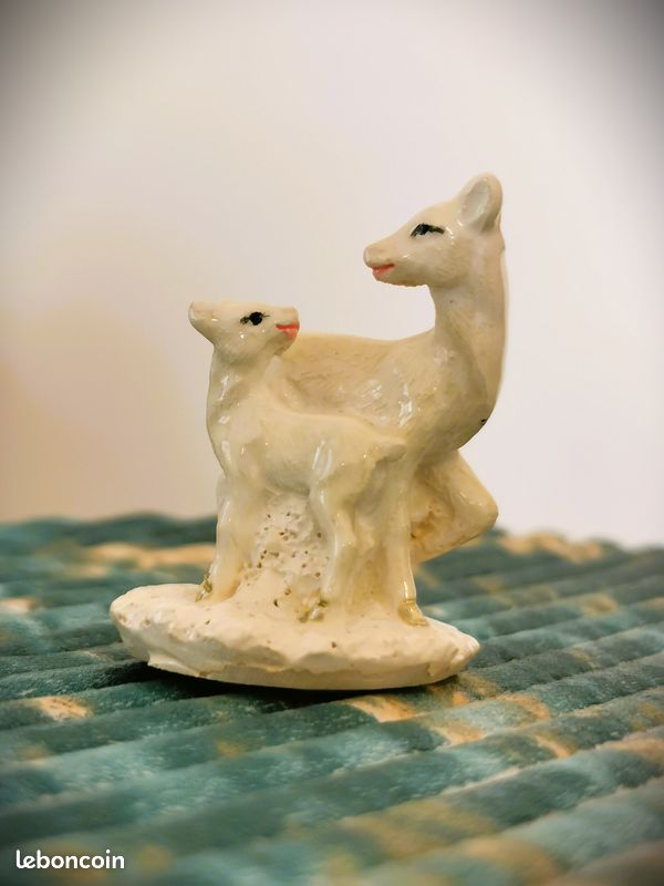 Lot De 4 Figurines Cygnes En Céramique – Vintage Blanc – Déco Famille