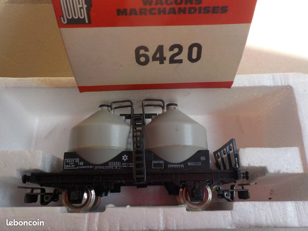 N°1/03/25 wagons nettoyeur de voie jouef bon état d'usage 6495