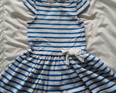 Robe Bébé Fille Petit Bateau 3 Mois - Bleu Rayé Marin - Été - Très Bon état