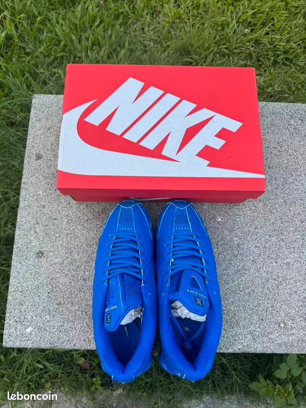 Corteiz x Nike Shox R419 Shoe Bleu (image 5)