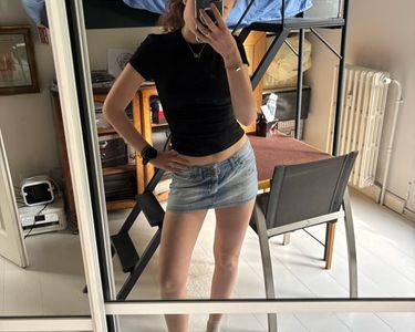 Mini Jupe En Jeans Dolce&Gabbana Tie-dye Beige - Taille 36/38 - Occasion Très Bon état