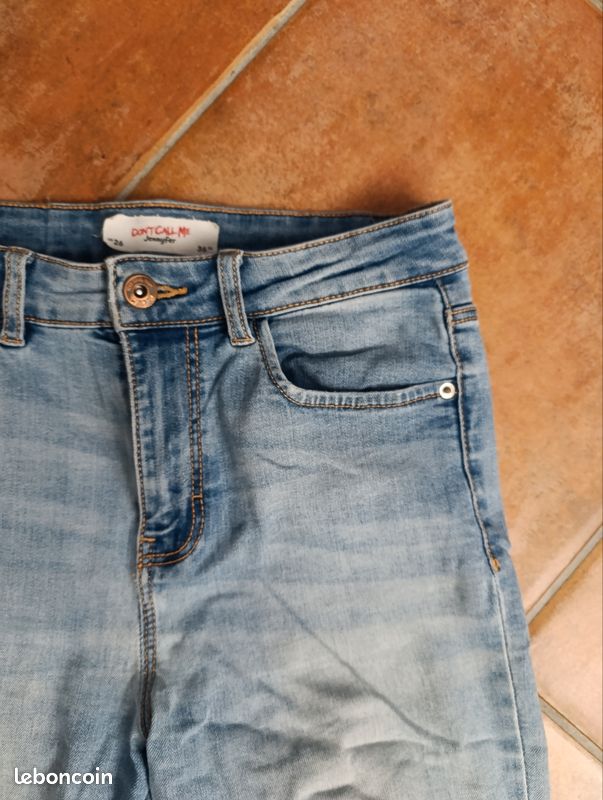 K Jean stretch bleu clair skinny Jennyfer taille 36 (image 2)