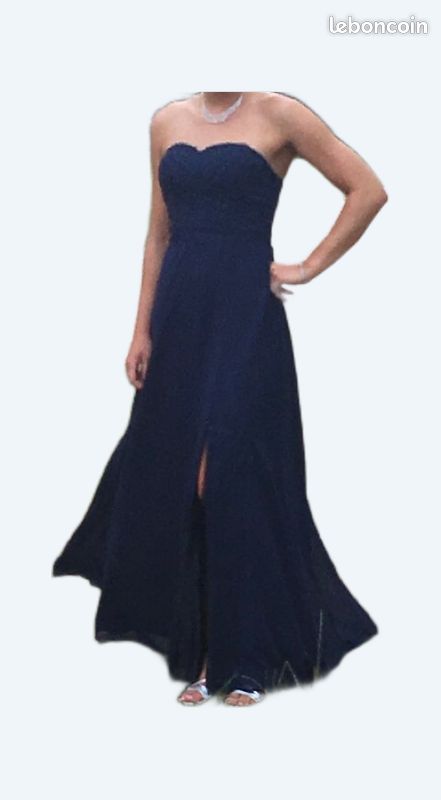 Robe bustier bleue (image 1)
