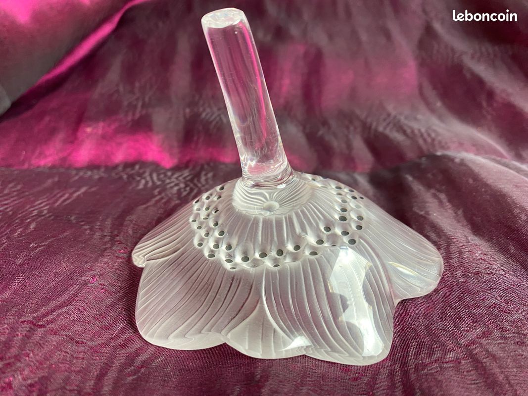 Fleur d' Anémone en cristal, signée René LALIQUE (image 3)