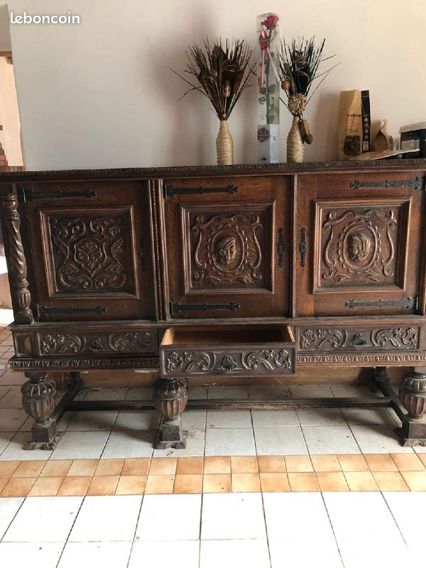 Grande commode d'époque avec socle (image 3)