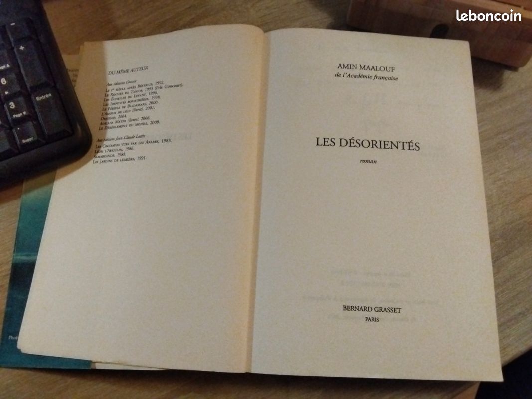 Amin Maalouf Les désorientés Edition Grasset (image 4)