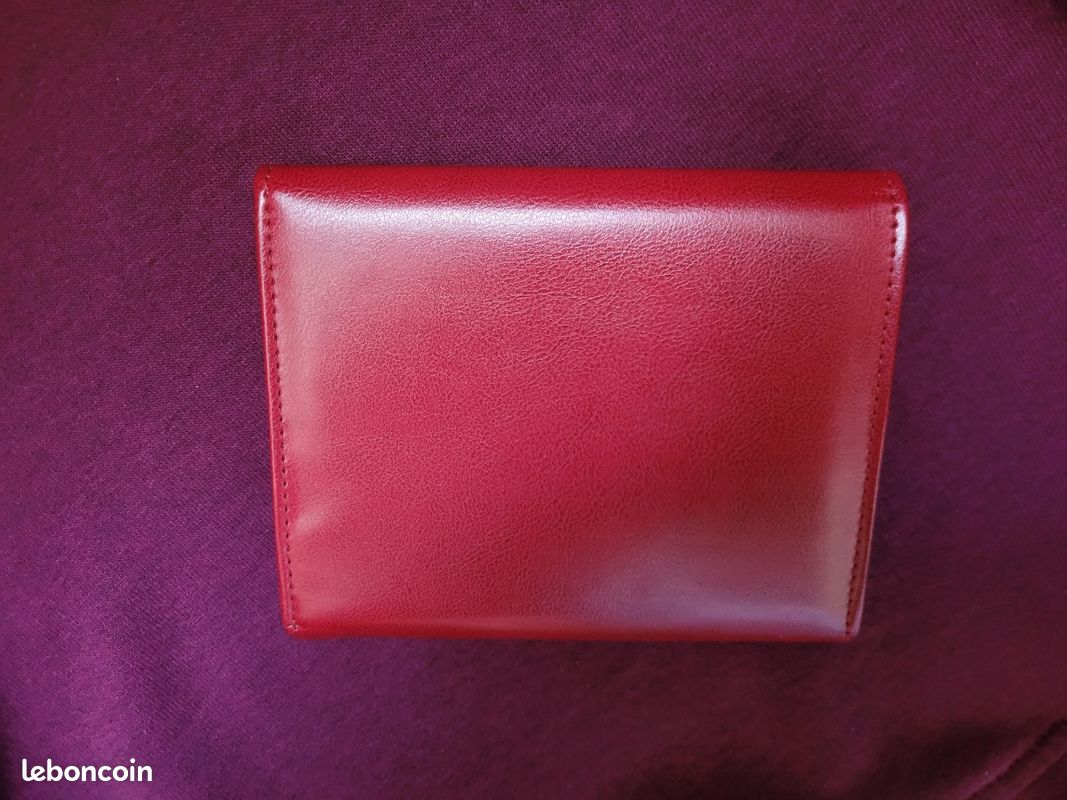 Porte-monnaie Scherrer Paris rouge neuf (image 2)