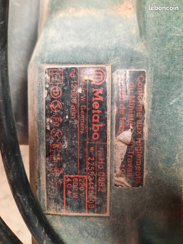 Rabot METABO HO 0882 220V 800W 4.0A (image 2)