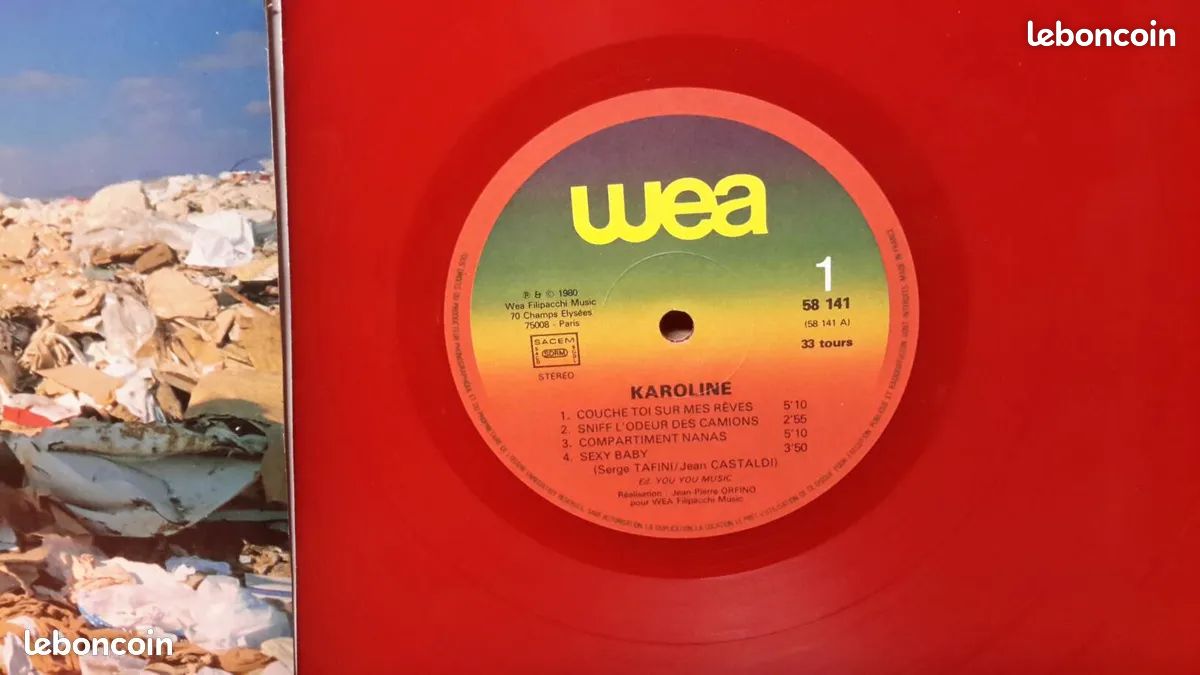 Disque lp Karoline vinyle rouge (image 3)