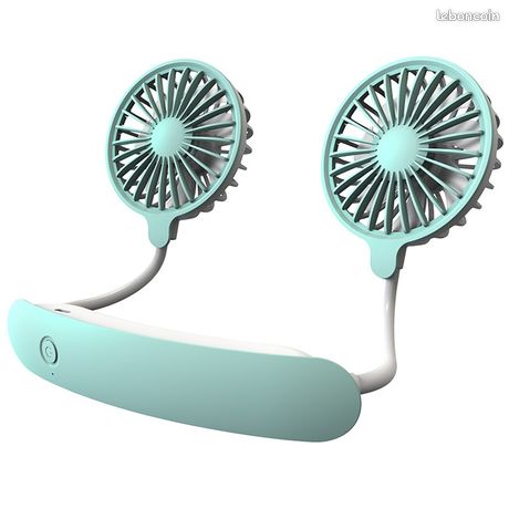 Mini Ventilateur De Cou Portable Et Pliable Avec Éclairage LED N15