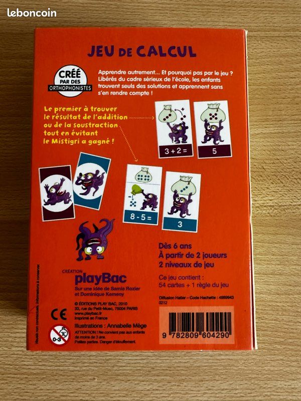 PlayBac : jeu de calcul en 54 cartes (image 2)