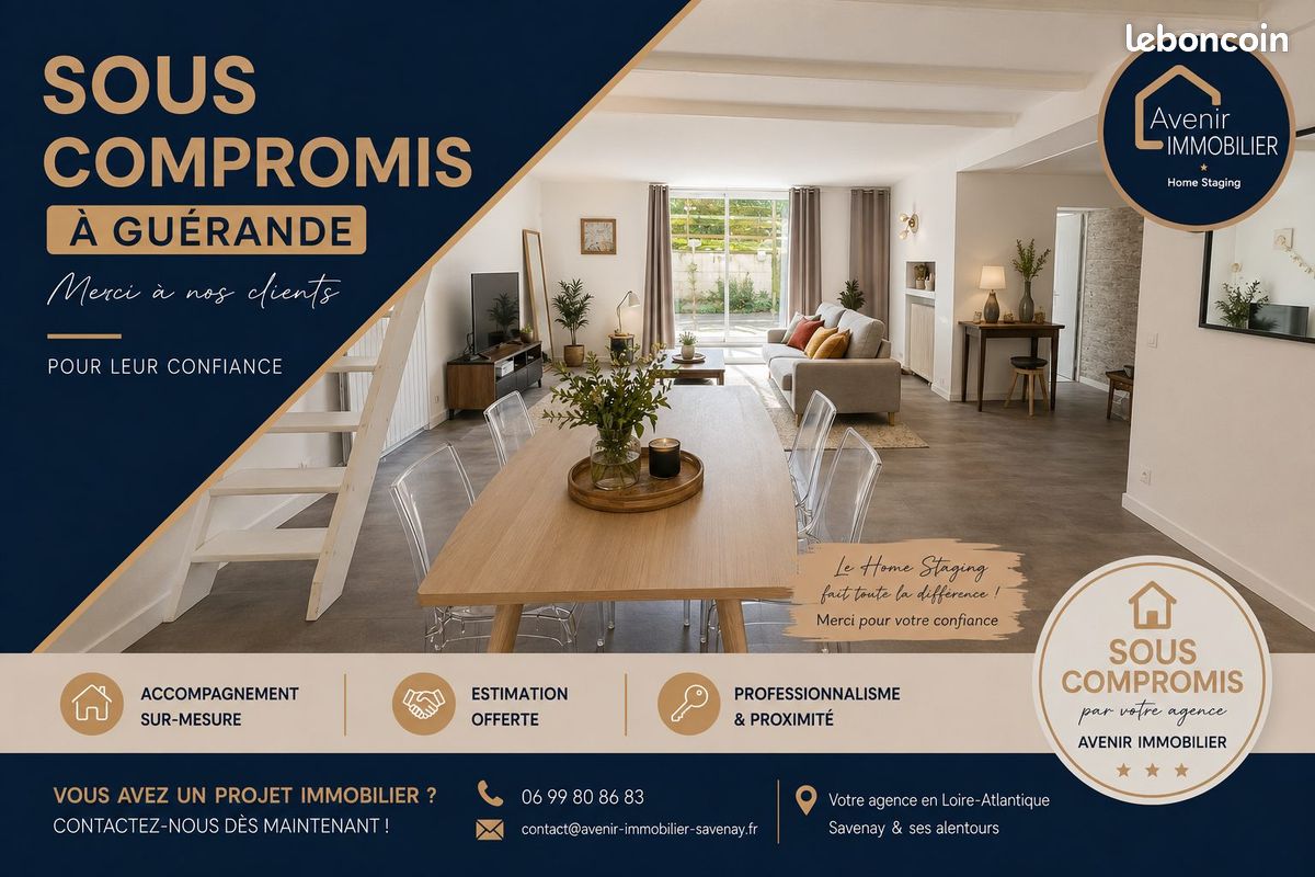 Appartement 5 pièces 83 m² · à Guérande · 83 m² · 128 500 €