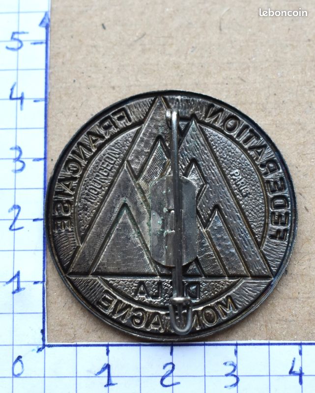 Fanion FFS France Fédération Française de Ski années 70