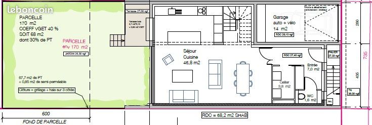 Terrain 171 m² · à Rennes · 171 m² · 227 000 €