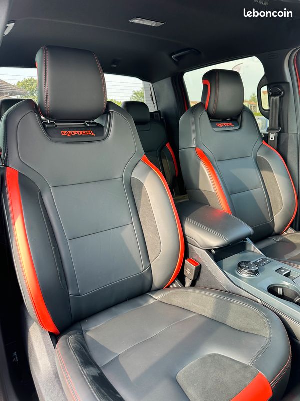Ford Raptor 3,0 ECOBOOST 292CV DOUBLE CABINE GPS CARPLAY + CAMERA 360° + ATTELAGE + HIFI B&O + RIDEAU DE BENNE (image 4)
