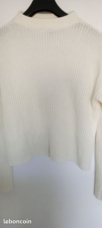 Pull à mailles écru h &m (image 5)