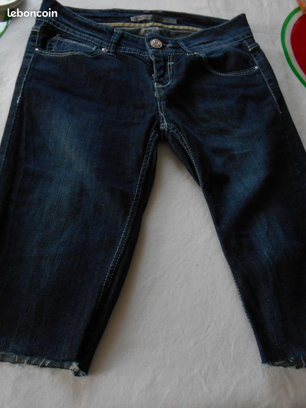 Bermuda jean bleu Taille 34 Stradivarius (image 8)