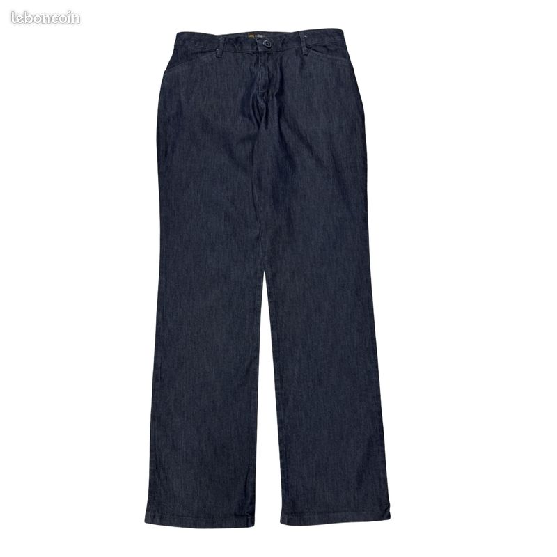Jean Femme Lee 100% Coton, Taille 14SP, Délavé Moyen/foncé