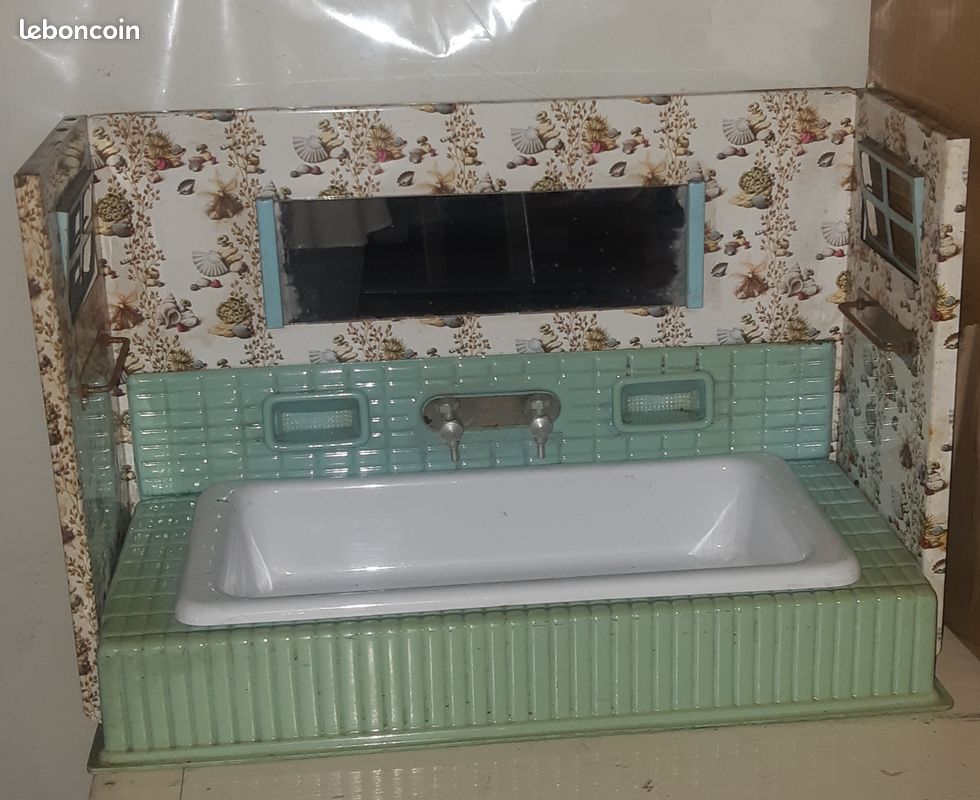 Salle De Bain Miniature Poupée Ancienne - NIL Création (Jouet Vintage)