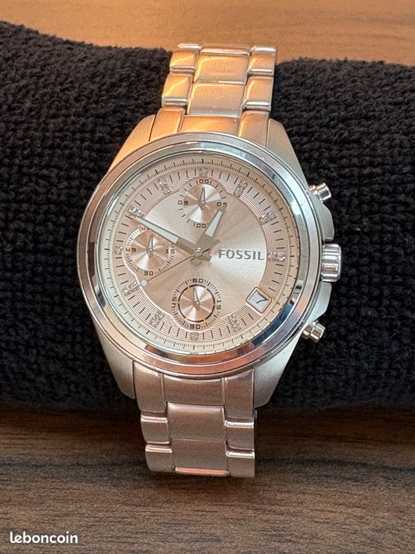 Montre femme doré rose Fossil Montres Bijoux