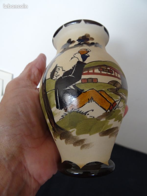 Vase Basque décor peint berger Gaitaud (image 7)